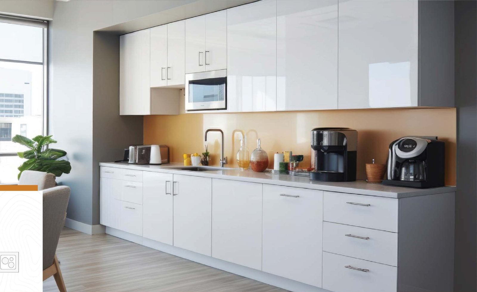 Linear modular kitchen